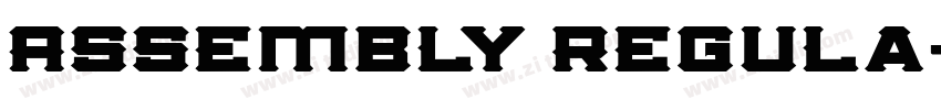 Assembly Regula字体转换